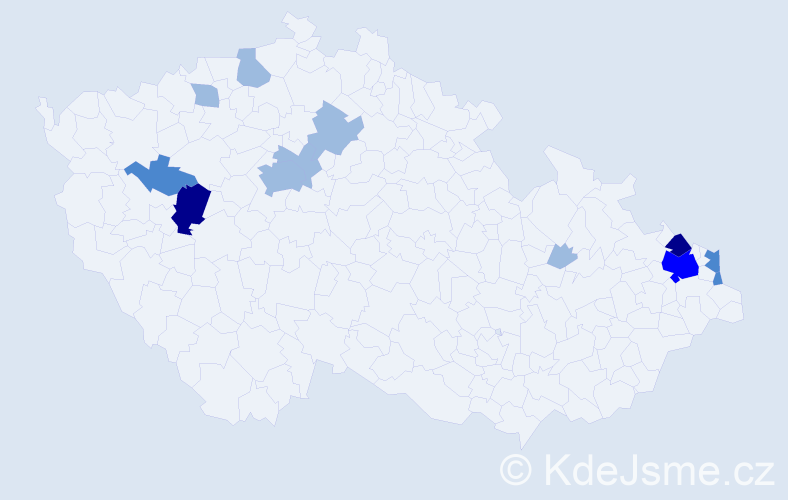 Příjmení: 'Stenzel', počet výskytů 23 v celé ČR