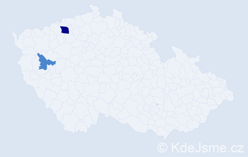 Příjmení: 'Felejová', počet výskytů 7 v celé ČR