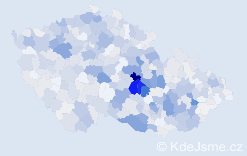 Příjmení: 'Gregor', počet výskytů 2694 v celé ČR