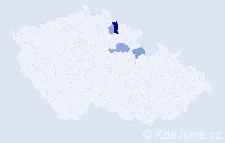 Příjmení: 'Fajstauerová', počet výskytů 12 v celé ČR