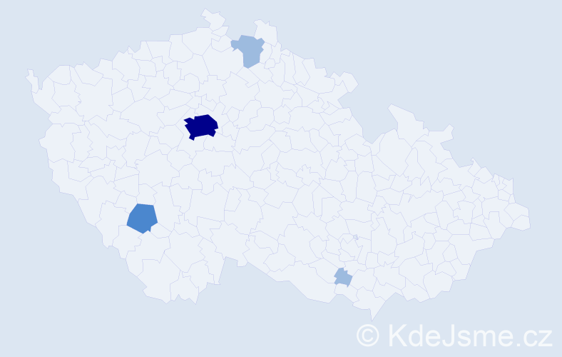 Příjmení: 'Diachenko', počet výskytů 8 v celé ČR