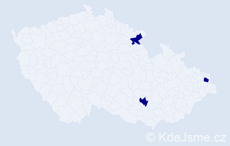 Příjmení: 'Kobelt', počet výskytů 3 v celé ČR