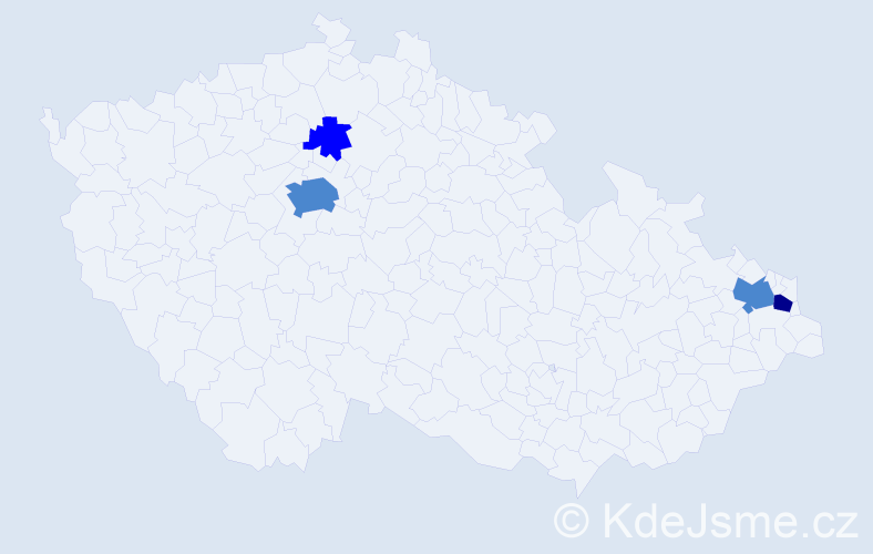 Příjmení: 'Viazanicová', počet výskytů 7 v celé ČR