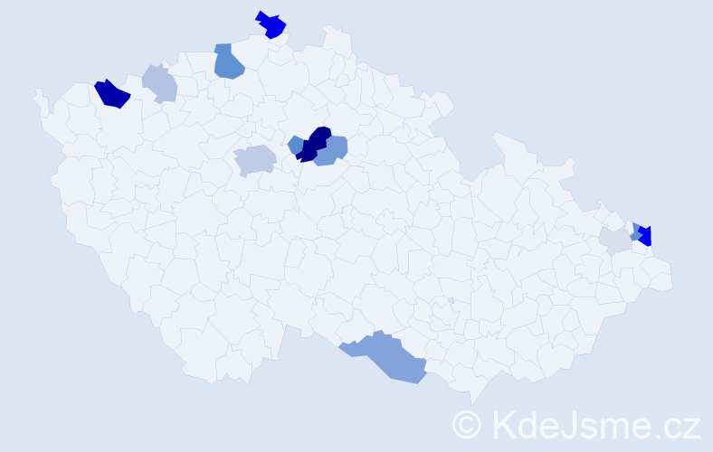 Příjmení: 'Osifová', počet výskytů 35 v celé ČR