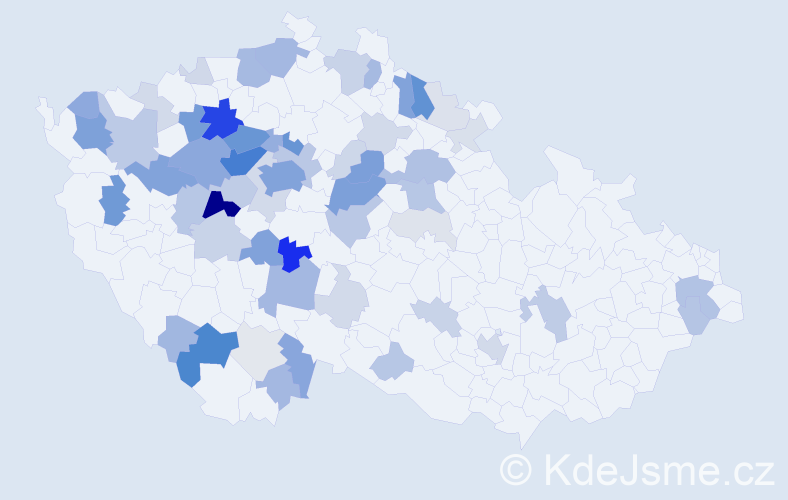 Příjmení: 'Pichlová', počet výskytů 225 v celé ČR