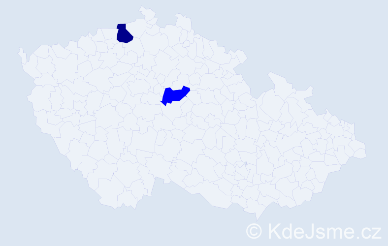 Příjmení: 'Solovov', počet výskytů 5 v celé ČR