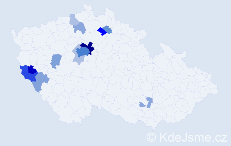 Příjmení: 'Krasilynets', počet výskytů 44 v celé ČR