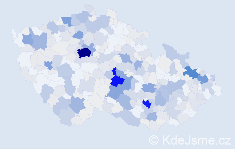 Příjmení: 'Klement', počet výskytů 1483 v celé ČR