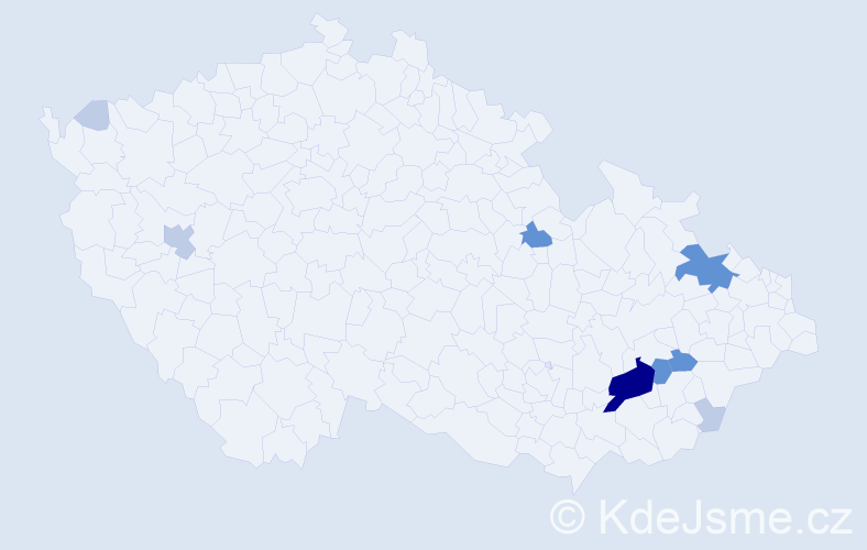Příjmení: 'Reger', počet výskytů 29 v celé ČR