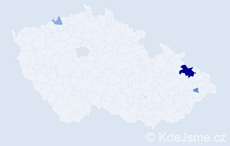 Příjmení: 'Unruh', počet výskytů 15 v celé ČR