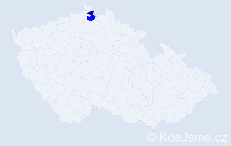 Příjmení: 'Geby', počet výskytů 2 v celé ČR