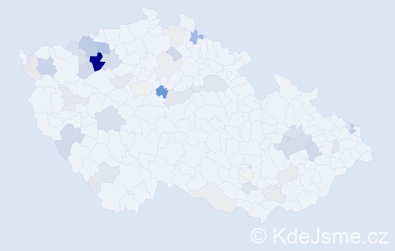 Příjmení: 'Tatárová', počet výskytů 104 v celé ČR