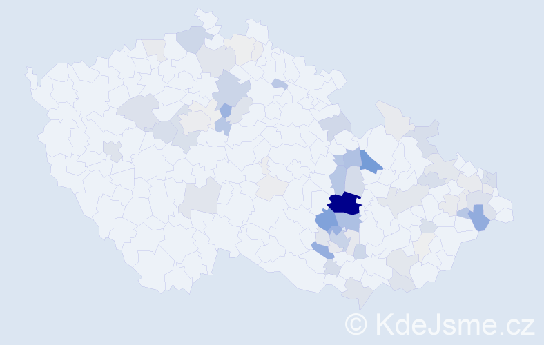 Příjmení: 'Lepka', počet výskytů 287 v celé ČR