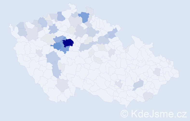 Příjmení: 'Hrudka', počet výskytů 224 v celé ČR