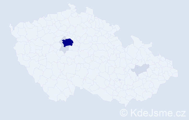 Příjmení: 'Ge', počet výskytů 19 v celé ČR