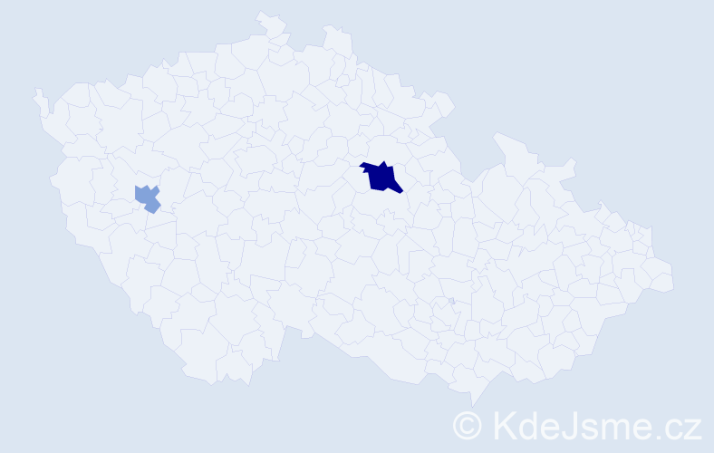 Příjmení: 'Mückeová', počet výskytů 4 v celé ČR