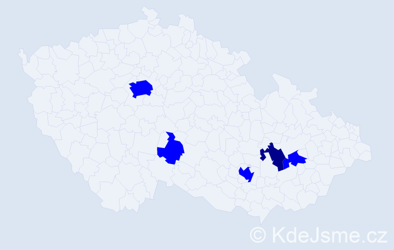 Příjmení: 'Dzhuhlya', počet výskytů 6 v celé ČR