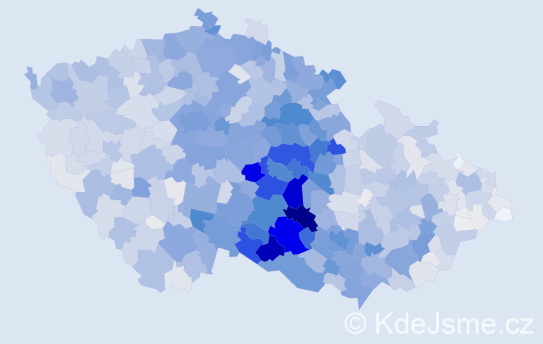 Příjmení: 'Doležalová', počet výskytů 9196 v celé ČR