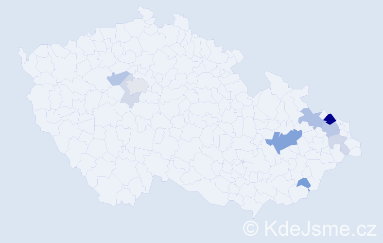 Příjmení: 'Breitkopf', počet výskytů 26 v celé ČR