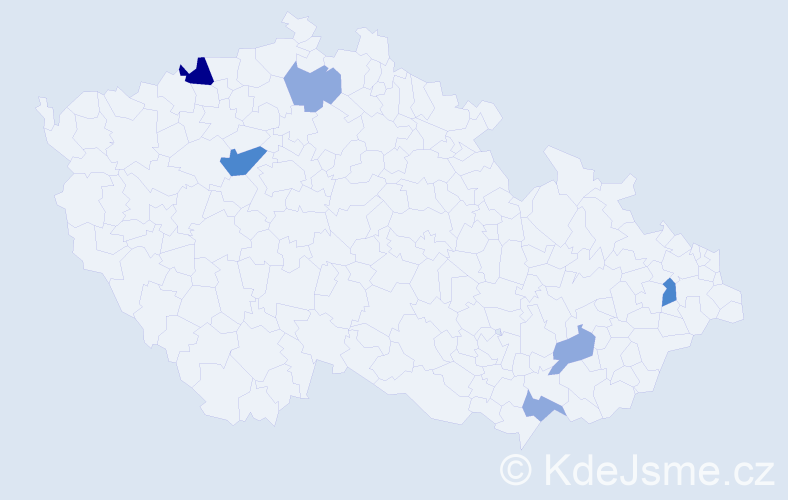 Příjmení: 'Talajková', počet výskytů 12 v celé ČR