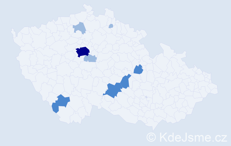 Příjmení: 'Mahurskyy', počet výskytů 15 v celé ČR