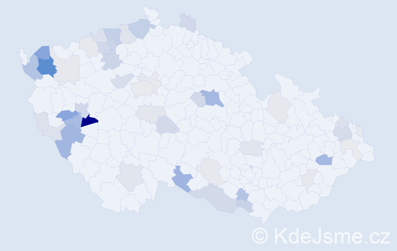 Příjmení: 'Brandlová', počet výskytů 119 v celé ČR