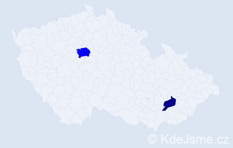 Příjmení: 'Opelík', počet výskytů 7 v celé ČR