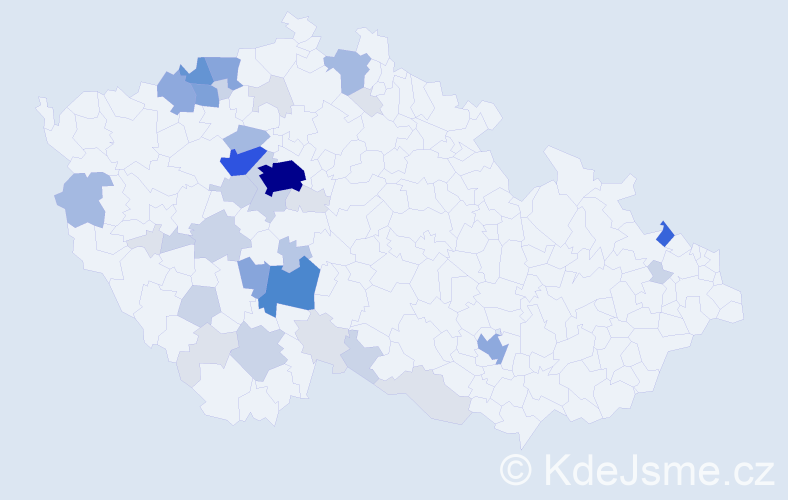 Příjmení: 'Plochová', počet výskytů 149 v celé ČR