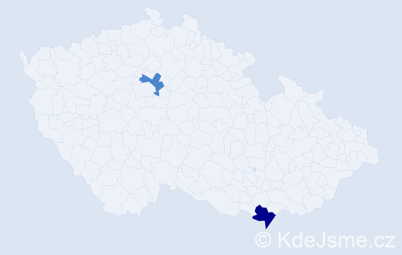 Příjmení: 'Dvoriaková', počet výskytů 6 v celé ČR