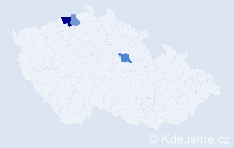 Příjmení: 'Endrová', počet výskytů 11 v celé ČR