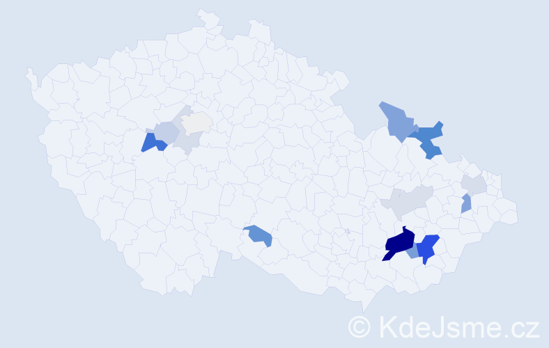 Příjmení: 'Druláková', počet výskytů 43 v celé ČR