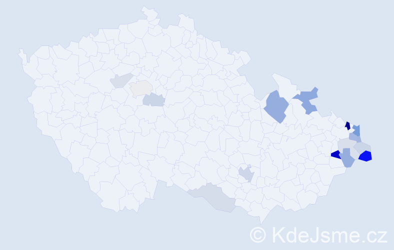 Příjmení: 'Minolová', počet výskytů 41 v celé ČR