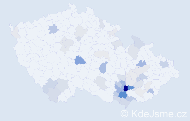 Příjmení: 'Partyka', počet výskytů 163 v celé ČR