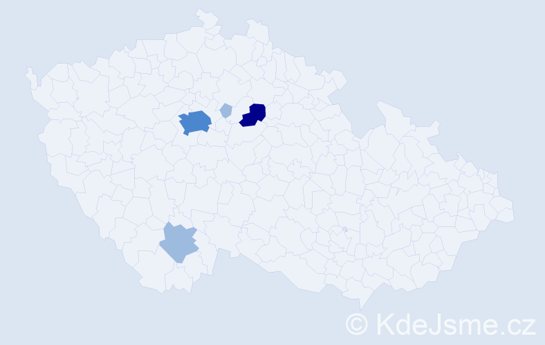 Příjmení: 'Sidibe', počet výskytů 8 v celé ČR