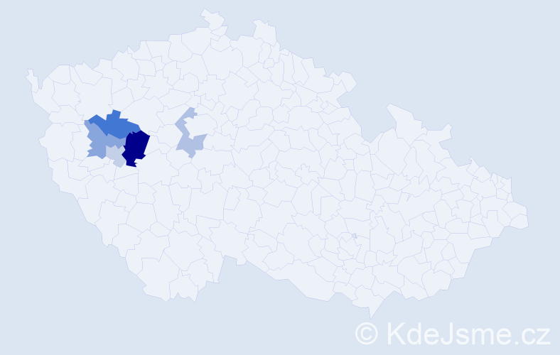 Příjmení: 'Zárobská', počet výskytů 8 v celé ČR