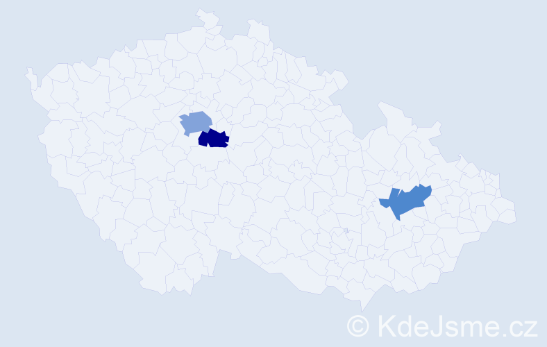 Příjmení: 'Löwitová', počet výskytů 5 v celé ČR