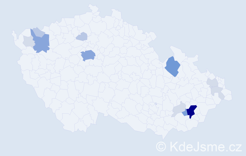 Příjmení: 'Landsfeldová', počet výskytů 45 v celé ČR