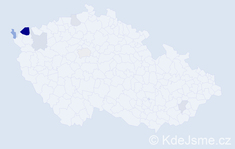 Příjmení: 'Petešová', počet výskytů 10 v celé ČR