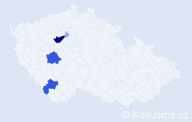 Příjmení: 'Pritoková', počet výskytů 12 v celé ČR