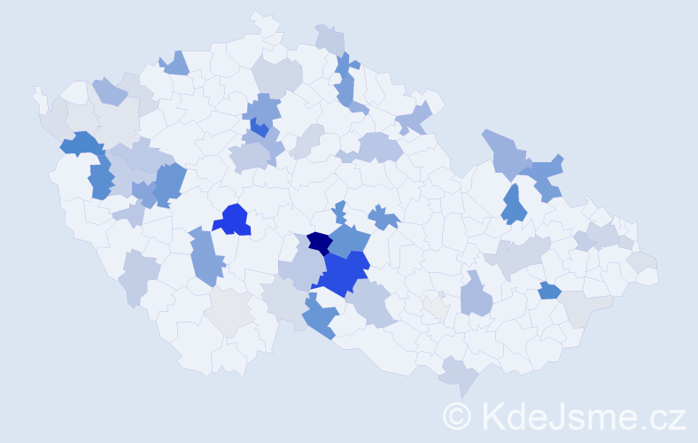 Příjmení: 'Hejsek', počet výskytů 199 v celé ČR