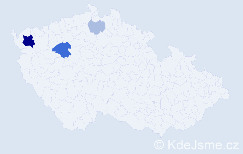 Příjmení: 'Baltiar', počet výskytů 11 v celé ČR
