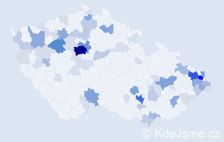 Příjmení: 'Polakovič', počet výskytů 180 v celé ČR