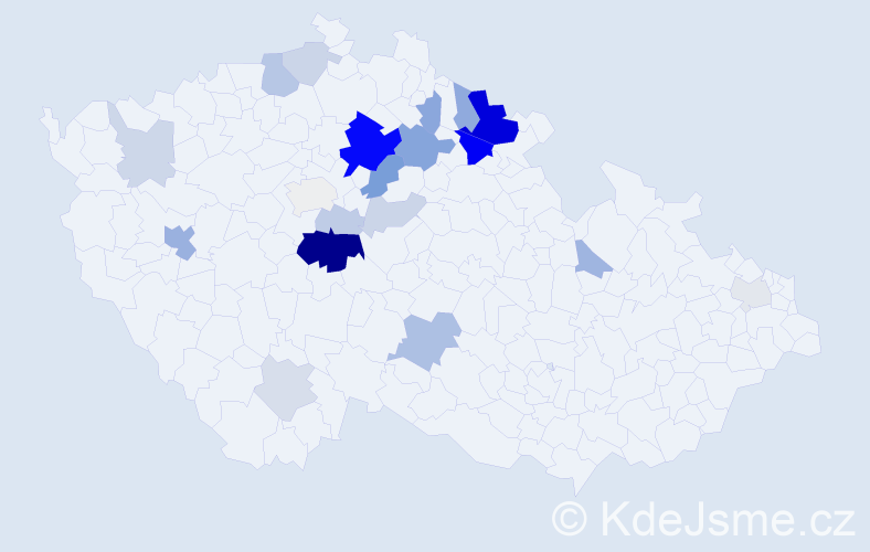 Příjmení: 'Ikri', počet výskytů 58 v celé ČR