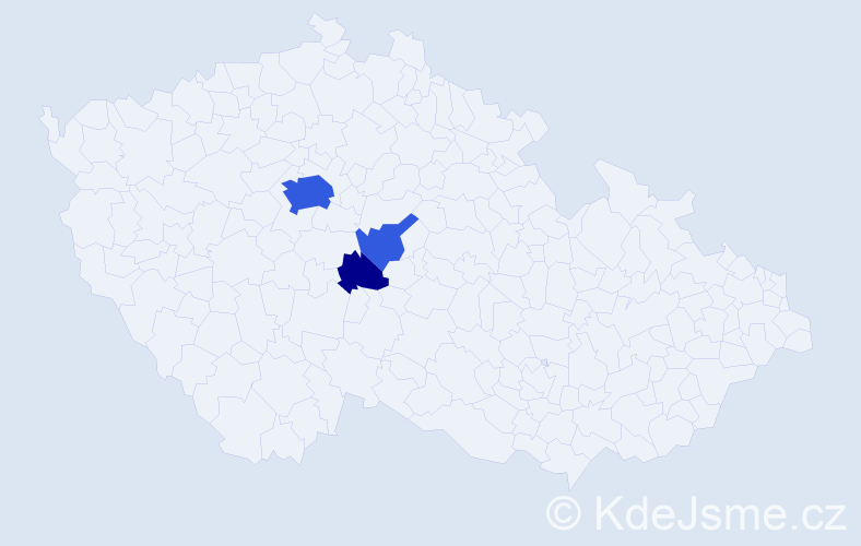 Příjmení: 'Vaingát', počet výskytů 11 v celé ČR