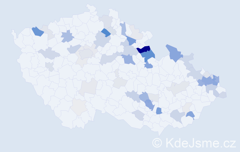 Příjmení: 'Plachetka', počet výskytů 238 v celé ČR