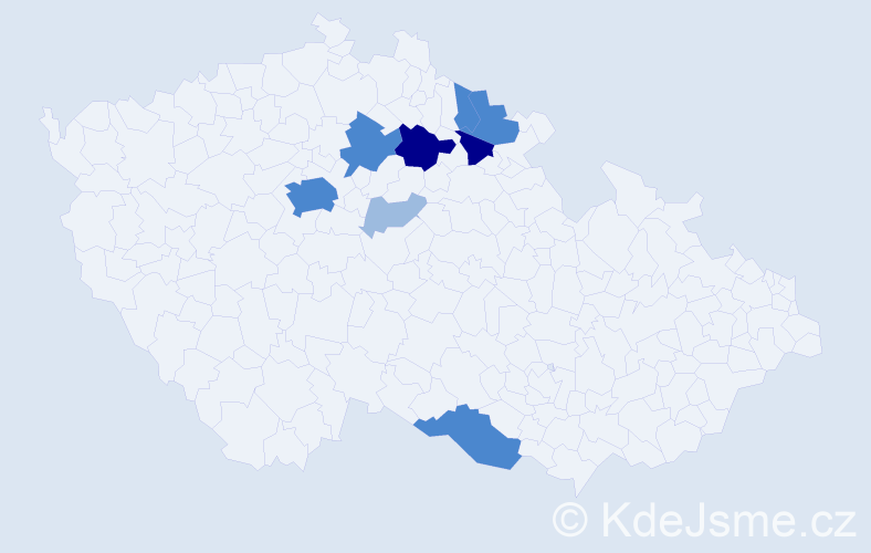 Příjmení: 'Fleček', počet výskytů 19 v celé ČR