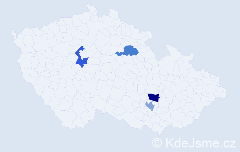 Příjmení: 'Omerová', počet výskytů 4 v celé ČR