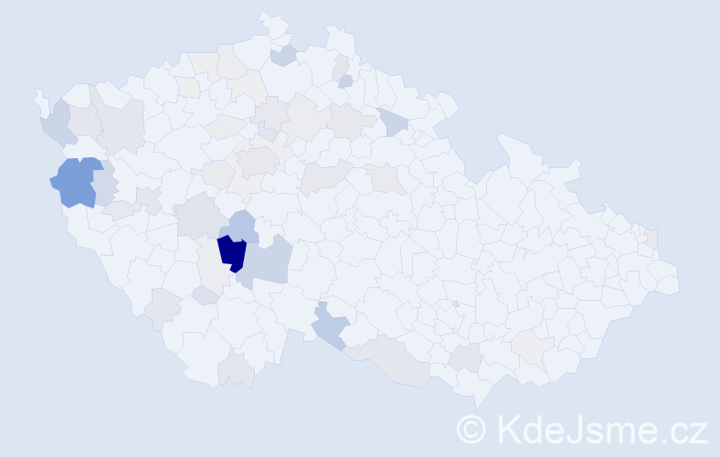 Příjmení: 'Kortanová', počet výskytů 187 v celé ČR