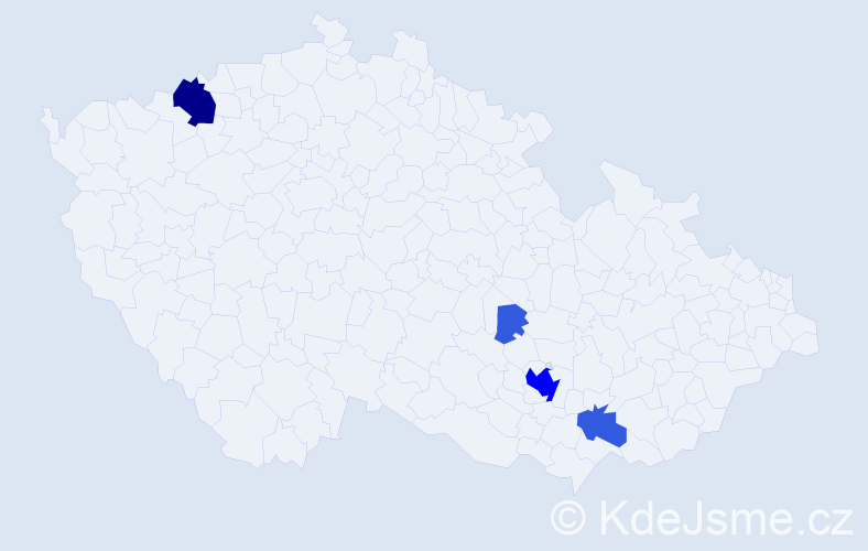 Příjmení: 'Koenigová', počet výskytů 15 v celé ČR