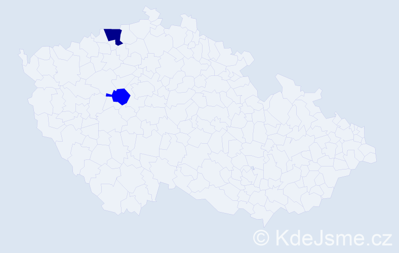 Příjmení: 'Agaeva', počet výskytů 3 v celé ČR